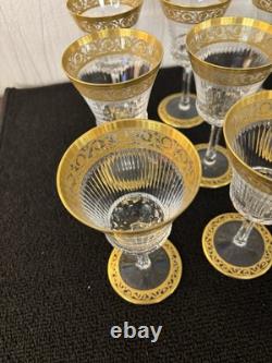 12 verres à vin modèle Thistle en cristal de Saint Louis (prix à la pièce)