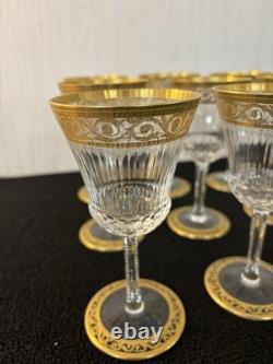 12 verres à vin modèle Thistle en cristal de Saint Louis (prix à la pièce)