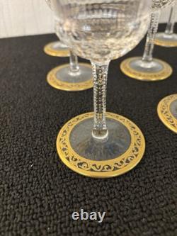 12 verres à vin modèle Thistle en cristal de Saint Louis (prix à la pièce)