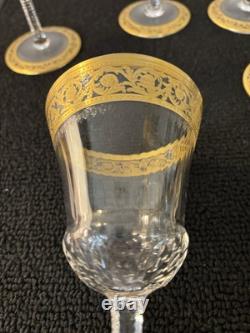 12 verres à vin modèle Thistle en cristal de Saint Louis (prix à la pièce)