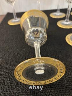 12 verres à vin modèle Thistle en cristal de Saint Louis (prix à la pièce)