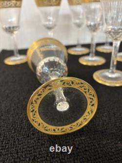 12 verres à vin modèle Thistle en cristal de Saint Louis (prix à la pièce)