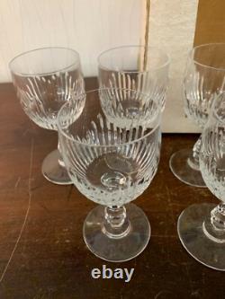 12 verres à vin rouge modèle Liane en cristal de Saint Louis (prix à la pièce)