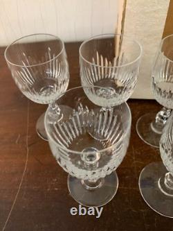 12 verres à vin rouge modèle Liane en cristal de Saint Louis (prix à la pièce)