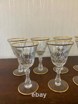 12 verres à vin rouge modèle Lozère taillé cristal Saint Louis (prix à la pièce)