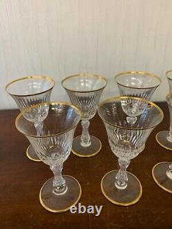 12 verres à vin rouge modèle Lozère taillé cristal Saint Louis (prix à la pièce)