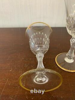 12 verres à vin rouge modèle Lozère taillé cristal Saint Louis (prix à la pièce)