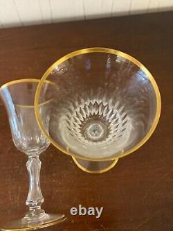 12 verres à vin rouge modèle Lozère taillé cristal Saint Louis (prix à la pièce)
