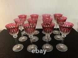 12 verres rouge à vin modèle Tommy cristal Saint Louis (prix à la pièce)modèle10