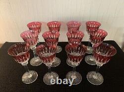 12 verres rouge à vin modèle Tommy cristal Saint Louis (prix à la pièce)modèle10