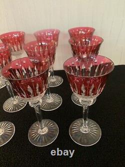 12 verres rouge à vin modèle Tommy cristal Saint Louis (prix à la pièce)modèle10