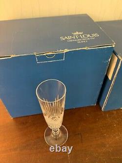 13 flûtes à champagne modèle Liane en cristal de Saint Louis (prix à la pièce)