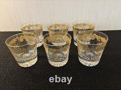 14 verres à whisky modèle Massenet or cristal Saint Louis (prix à la pièce)