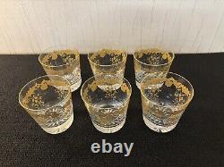 14 verres à whisky modèle Massenet or cristal Saint Louis (prix à la pièce)