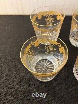 14 verres à whisky modèle Massenet or cristal Saint Louis (prix à la pièce)
