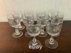 15 verres à eau modèle Liane en cristal de Saint Louis (prix à la pièce)