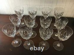 17 verres à eau modèle Chantilly cristal de Saint Louis /prix à la pièce