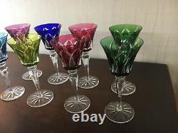 17 verres modèle Camargue en cristal de Saint Louis h 20.5 cm (prix à la pièce)