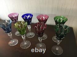 17 verres modèle Camargue en cristal de Saint Louis h 20.5 cm (prix à la pièce)