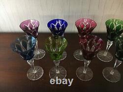 17 verres modèle Camargue en cristal de Saint Louis h 20.5 cm (prix à la pièce)
