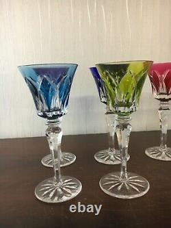17 verres modèle Camargue en cristal de Saint Louis h 20.5 cm (prix à la pièce)