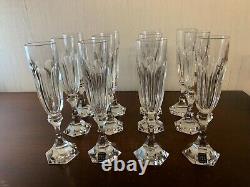 18 flûtes modèle Chambord en cristal de Saint Louis (prix à la pièce)
