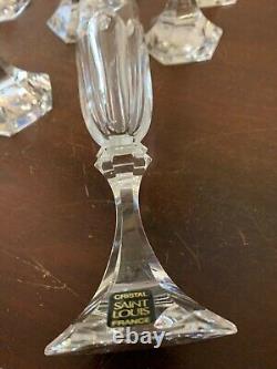 18 flûtes modèle Chambord en cristal de Saint Louis (prix à la pièce)