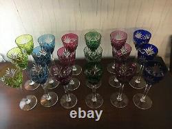 18 verres Rohmer modèle Chantilly en cristal de Saint Louis (prix à la pièce)