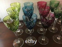 18 verres Rohmer modèle Chantilly en cristal de Saint Louis (prix à la pièce)
