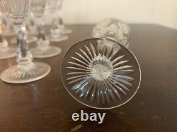 18 verres à liqueur modèle taillé épi cristal de Saint Louis (prix à la pièce)