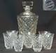 1930 Bel Ensemble Cristal Saint Louis Carafe Pr&eacute;cieuse 780g17,5cm + 7 Verres