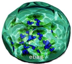 1987 Presse-papier Cristal Saint Louis Myrtilles