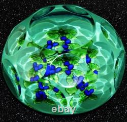 1987 Presse-papier Cristal Saint Louis Myrtilles