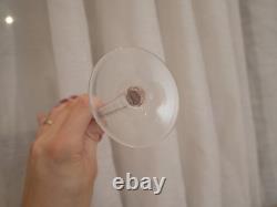 1 Grand verre à vin rouge du Rhin cristal rouge overlay roemer Saint ST Louis