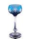 1 Verre A Vin Cristal Couleur Bleu Ciel Taille Modele Massenet St Louis Signe