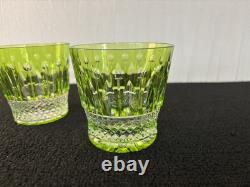 1 Verre à whisky modèle Tommy overlay cristal de Saint Louis (prix à la pièce)