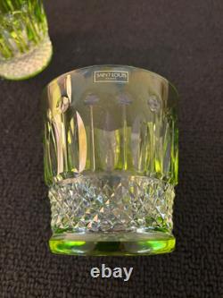 1 Verre à whisky modèle Tommy overlay cristal de Saint Louis (prix à la pièce)