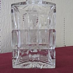 1 carafe à whisky carré en cristal de saint louis modèle à Manhattan