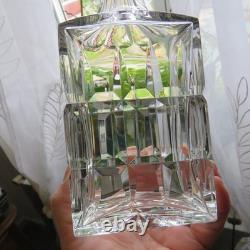 1 carafe à whisky carré en cristal de saint louis modèle à Manhattan
