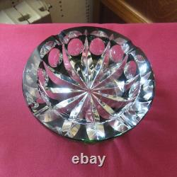 1 cendrier en cristal de couleur vert saint louis modèle ambassadeur Ø 14,8 cm