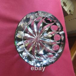 1 cendrier en cristal de couleur vert saint louis modèle ambassadeur Ø 14,8 cm