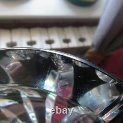 1 cendrier en cristal de couleur vert saint louis modèle ambassadeur Ø 14,8 cm