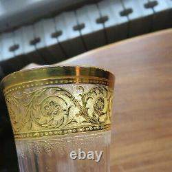 1 flute en cristal de saint louis modèle thistle signé H 18,7 cm