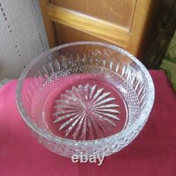 1 grand saladier coupe en cristal de saint louis modèle tommy signé Ø 25 cm