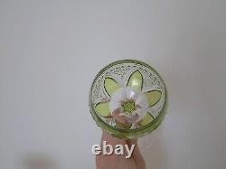 1 grand verre cristal roemer overlay Val Saint Lambert Baccarat ST Louis Vert
