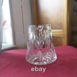 1 pichet Broc a eau en cristal de saint louis modèle Camargue avec étiquette