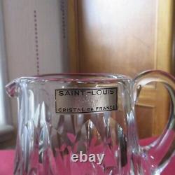 1 pichet Broc a eau en cristal de saint louis modèle Camargue avec étiquette