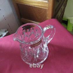 1 pichet Broc a eau en cristal de saint louis modèle Camargue avec étiquette