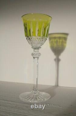1 verre à vin du Rhin modèle tommy Cristal Saint ST Louis 16,5 cm Roemer Jaune