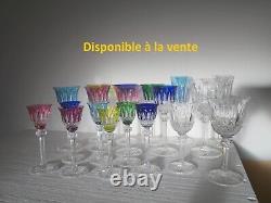 1 verre à vin du Rhin modèle tommy Cristal Saint ST Louis 16,5 cm Roemer Jaune